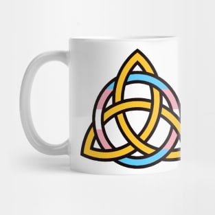 Trans Pride Encircled Triquetra Mug